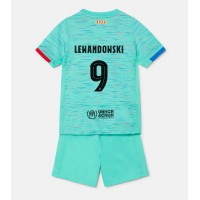 Echipament fotbal Barcelona Robert Lewandowski #9 Tricou Treilea 2023-24 pentru copii maneca scurta (+ Pantaloni scurti)